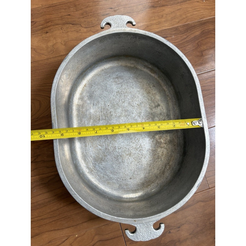 VTG‎ Guardian Service Oval Dutch Oven Roaster w Glass Lid - Picture 11 of 11